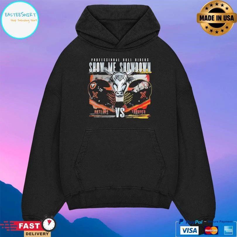 Professional Bull Riders Show Me Showdown Rivalry Outlaws Vs Thunder T-shirts