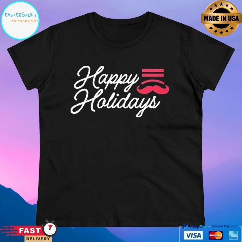 Happy Holidays Cincinnati Baseball T-shirts