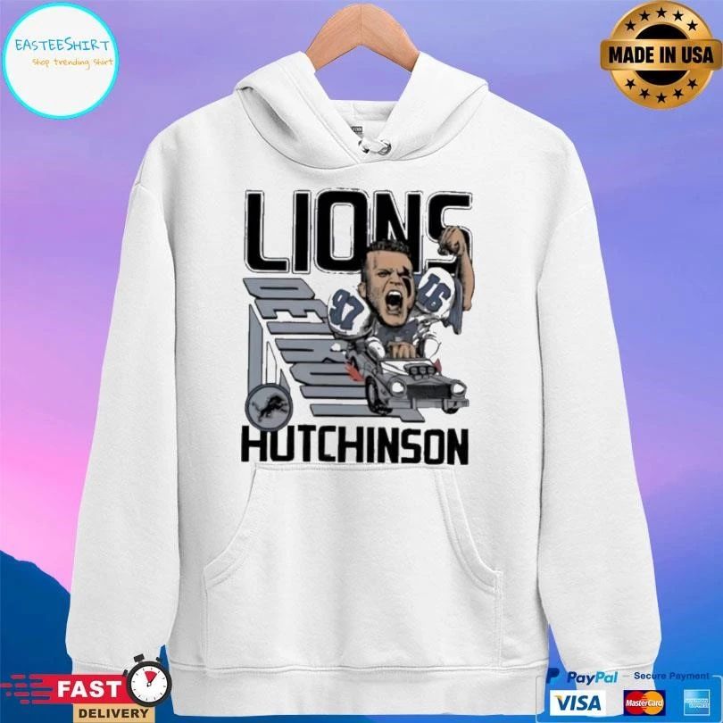 Aidan Hutchinson Detroit Lions Signature Player Logo T-shirts