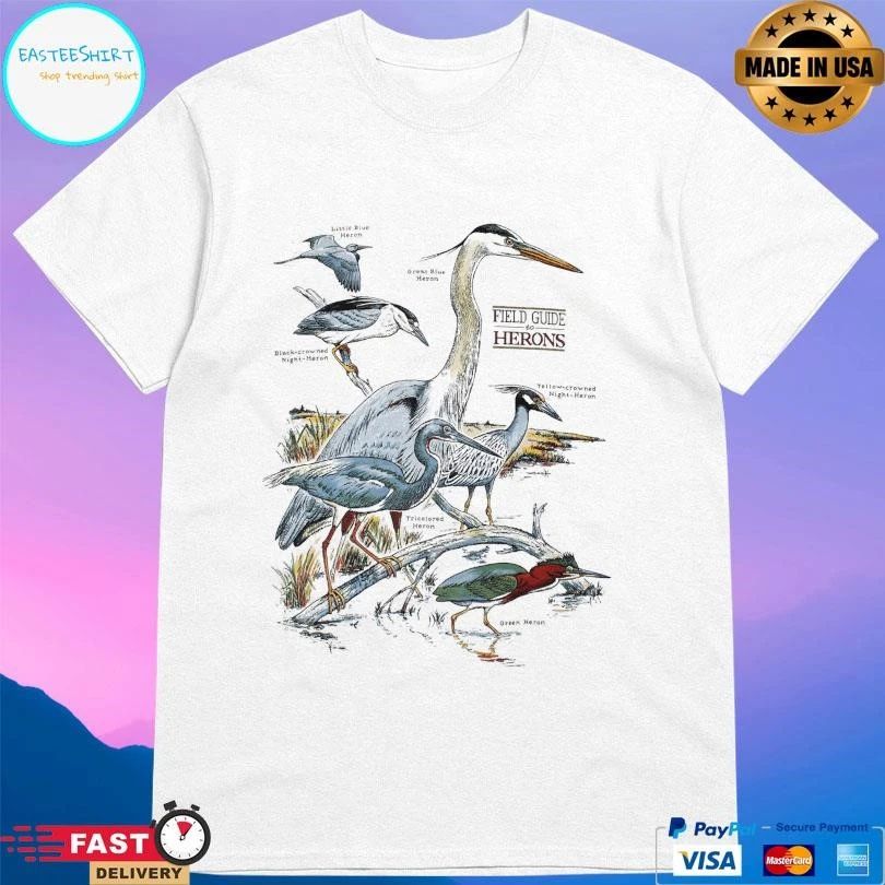 Field Guide To Herons Adult T-shirts