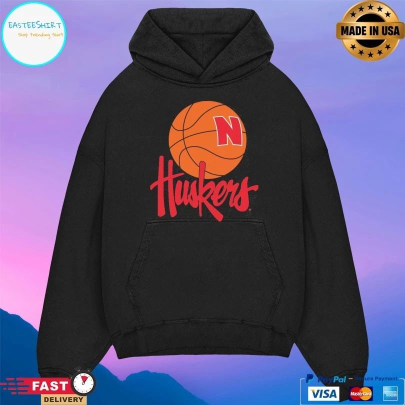 Nebraska Cornhuskers 1990s Basketball Logo T-shirts