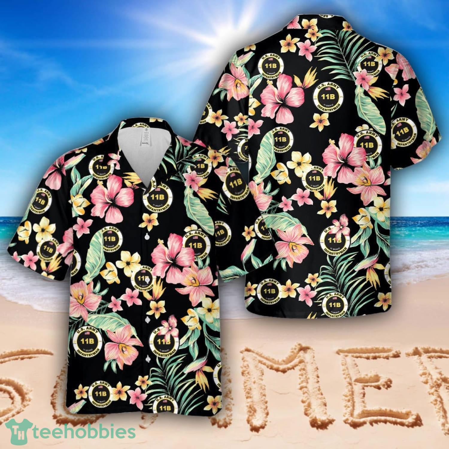 US Army 11B Infantryman Hawaiian Shirt Beach Summer Shirt