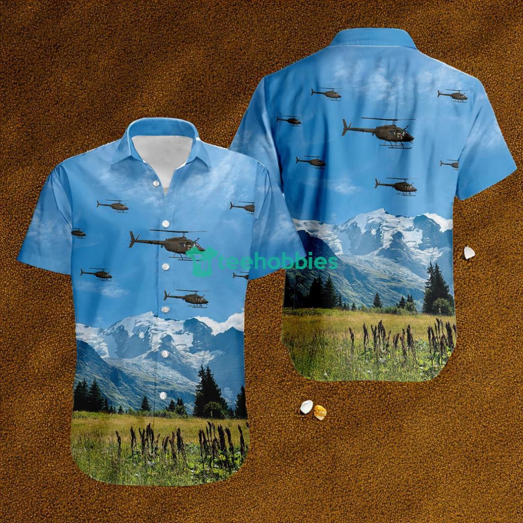 US Army Bell OH-58 Kiowa Tropical Hawaiian Shirt The Best Summer