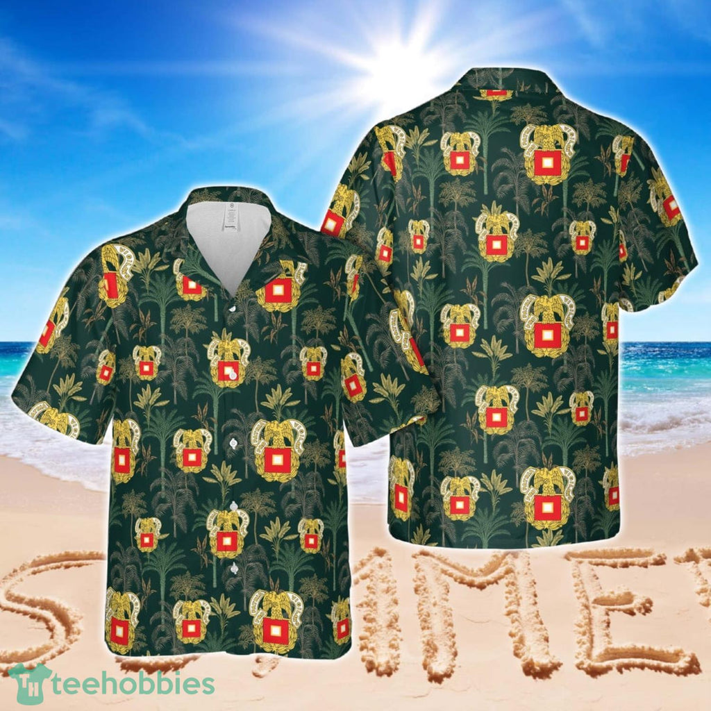 US Army Signal Corps Regimental Insignia Hawaiian Shirt Beach Summer Shirt