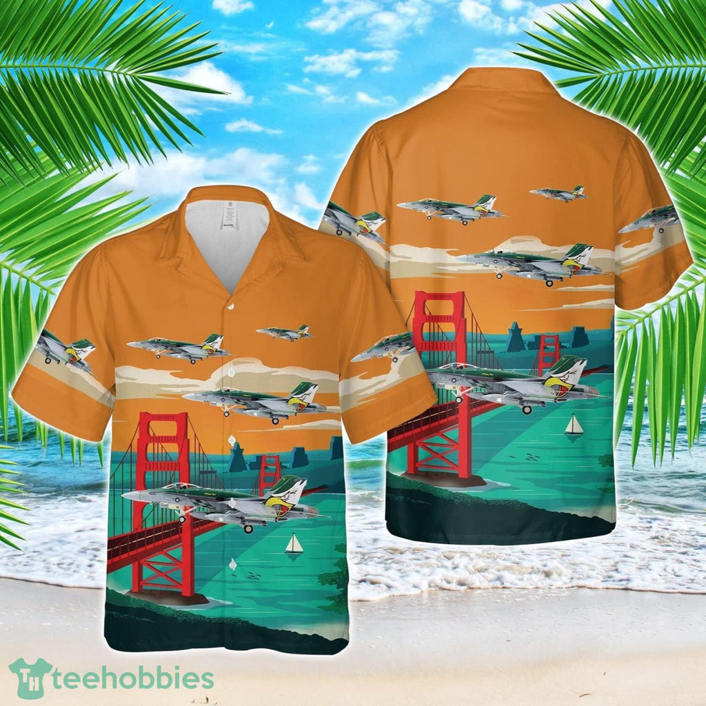 US Navy McDonnell Douglas F-A-18C Hornet USN VFA-195 Dambusters, NF400 Chippy Ho, 2010 Hawaiian Shirt