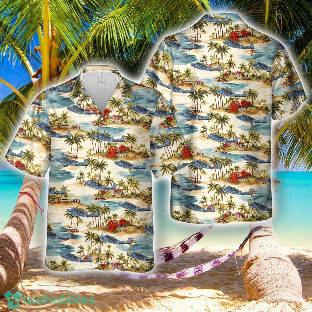US Navy PBM-3D Mariner Patrol Bombing Squadron 216 (VPB-216) Hawaiian Shirt