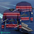 US Navy USS Essex LHD-2 Ugly Christmas Sweater AOP For Army