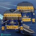 US Navy USS Mitscher DDG-57 Ugly Christmas Sweater AOP For Army