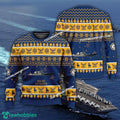 US Navy USS Truxtun DDG-103 Ugly Christmas Sweater AOP Gift Veteran