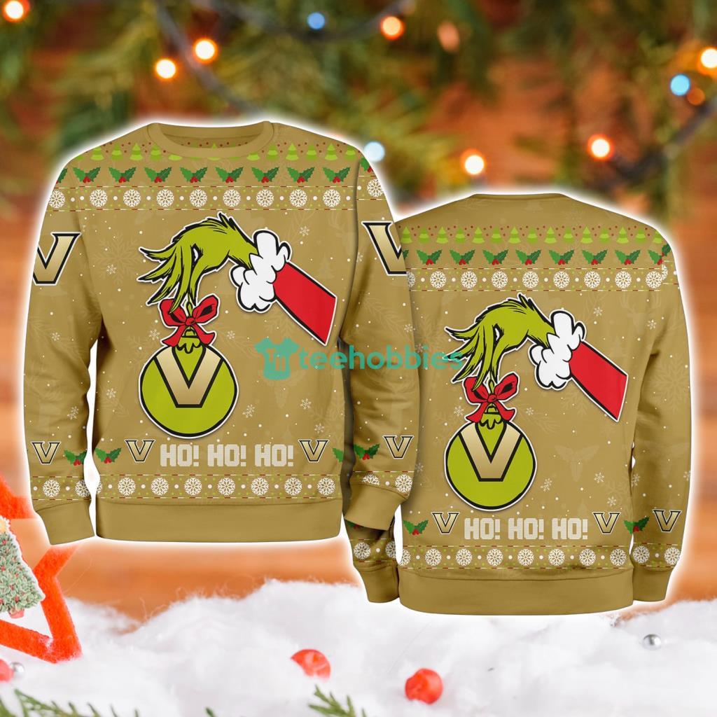 Vanderbilt Commodores Ncaa Grinch Hand Ugly Christmas Sweater 3D