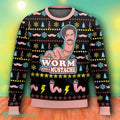 Vanderpump Rules Worm With A Mustache Funny James Kennedy Ugly Christmas Sweater For Men Women