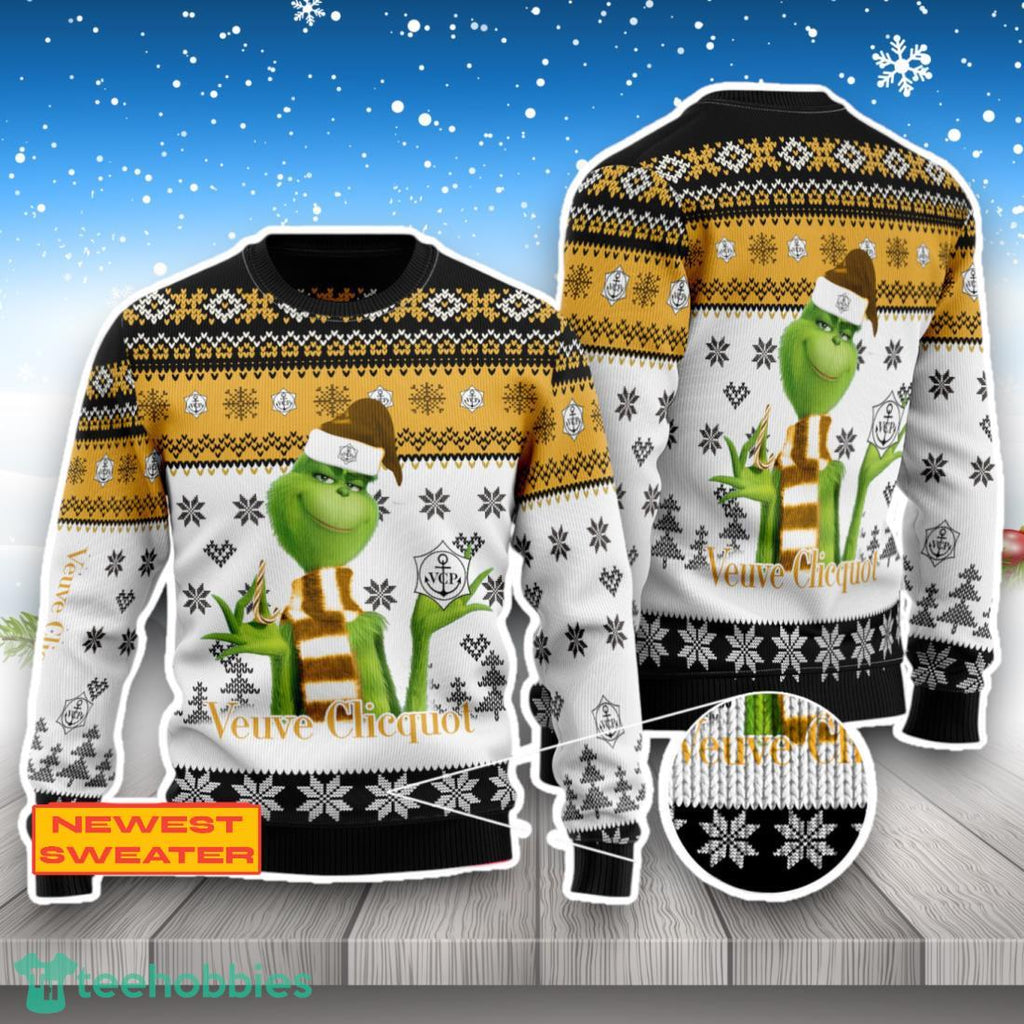 Veuve Clicquot The Grinch Ugly Christmas Sweater Trending For Fans