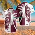 Virginia Tech Hokies Ncaa Aloha Tropical Hawaiian Shirt For Men And Women Custom Name