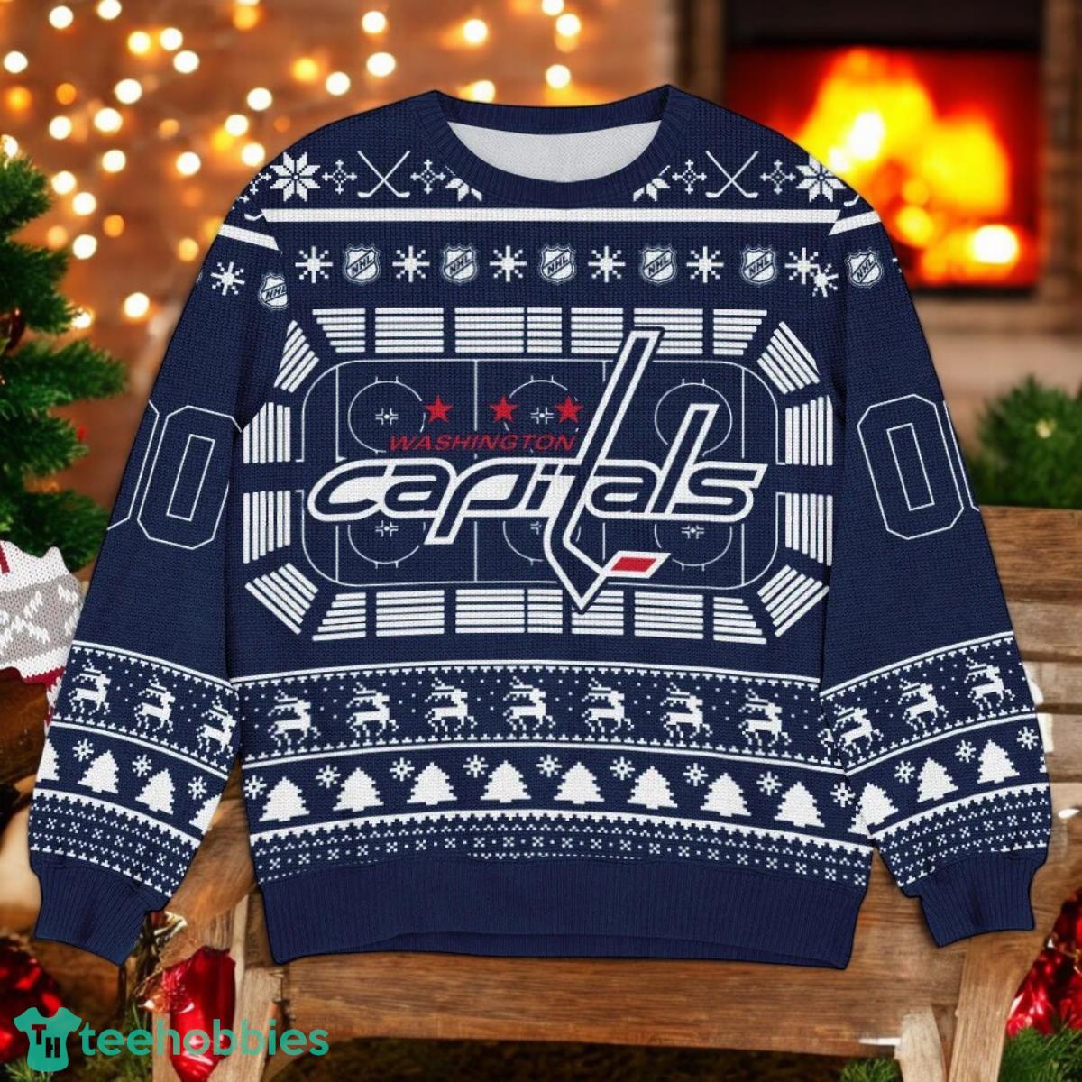 Washington Capitals NHL Ugly Christmas Sweater Team Holiday Christmas Gift