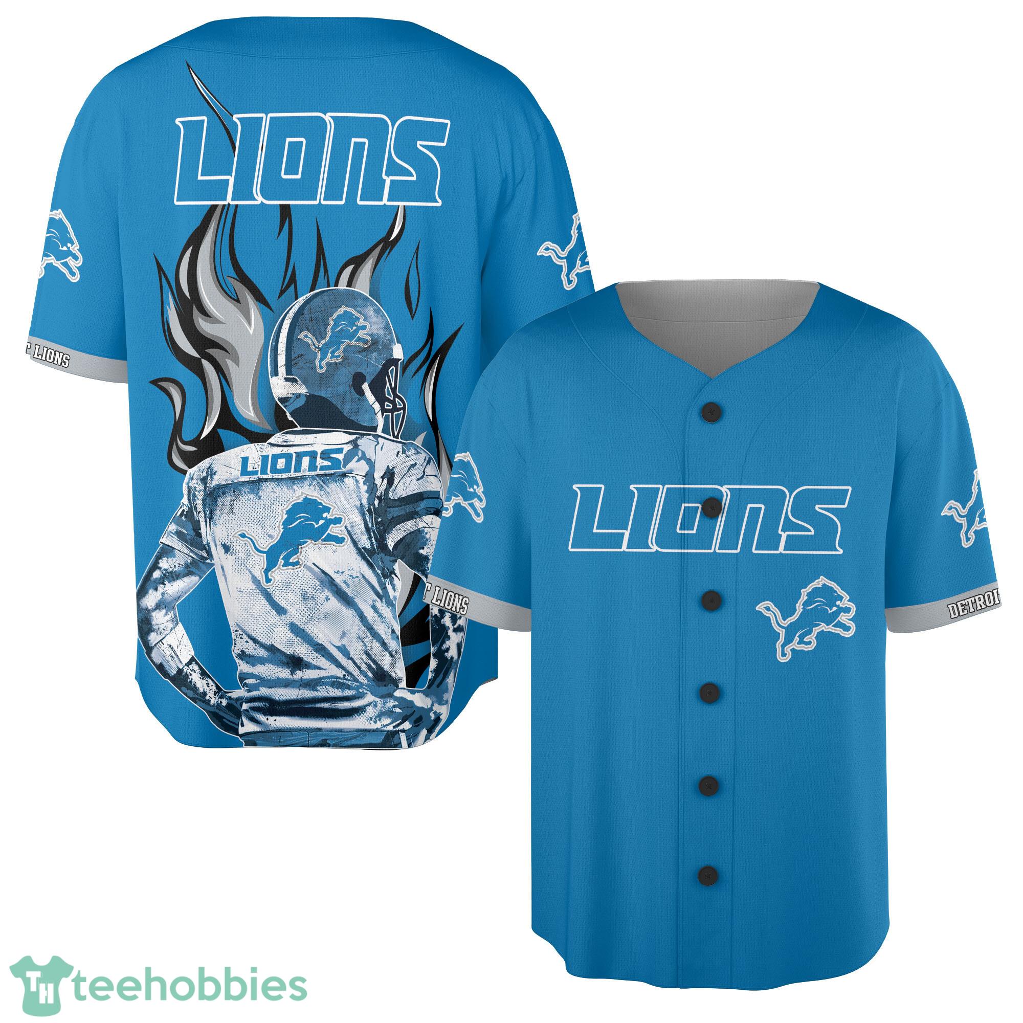 Wave Player Detroit Lions Baseball Jersey For Fan