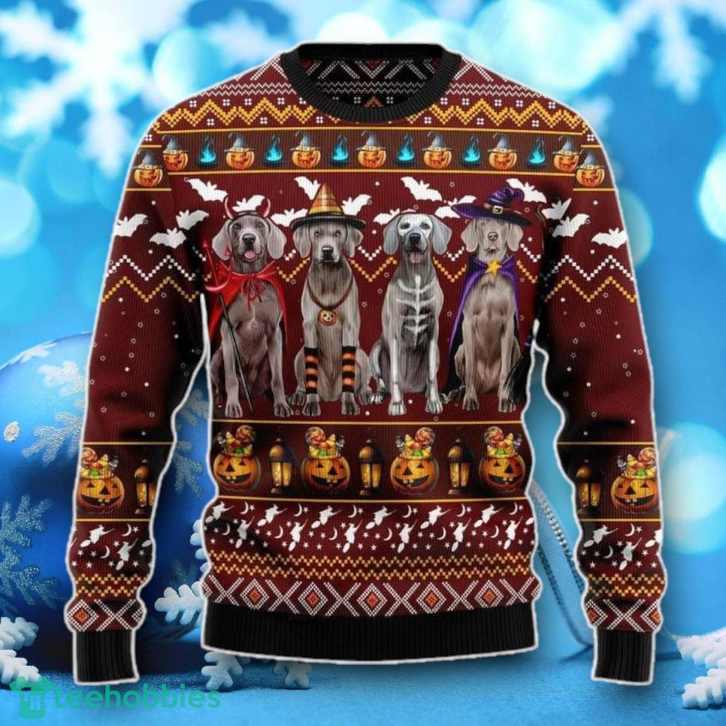 Weimaraner Ugly Christmas Sweater Unique Gift