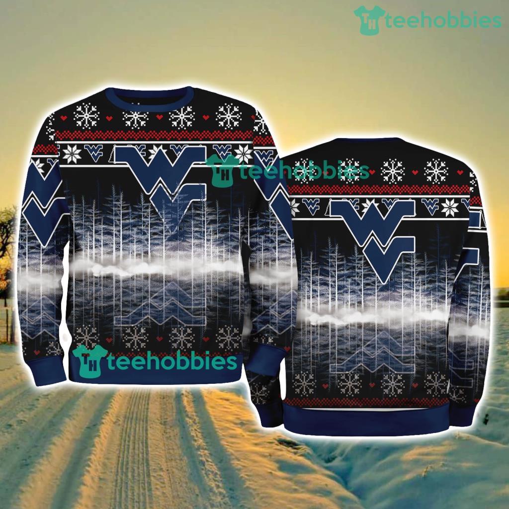 West Virginia Mountaineers NCAA Pine Christmas Ugly Sweater New Style Best Gift For Fans