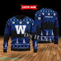 Winnipeg Blue Bombers Custom Name Merry Xmas Sweater For Soccer Sport Team’s Fans Sweater