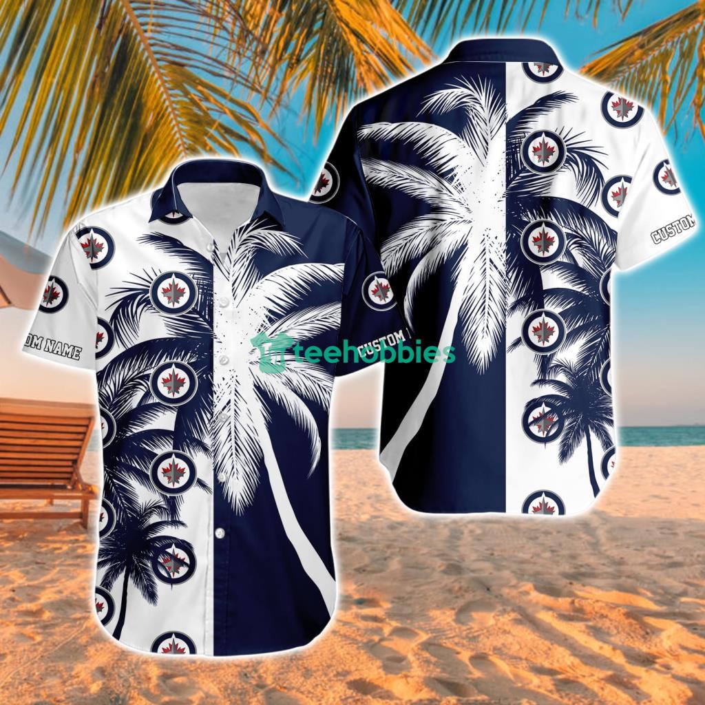 Winnipeg Jets Aloha Tropical Hawaiian Shirt For Men And Women Custom Name
