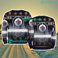 Winnipeg Jets Logo Brand Pine Tree Christmas Pattern Christmas Ugly Sweater