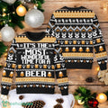 Wonderful Time Beer Ugly Christmas Sweater Wonderful Time Beer Xmas 3D Sweater Christmas Gift Idea