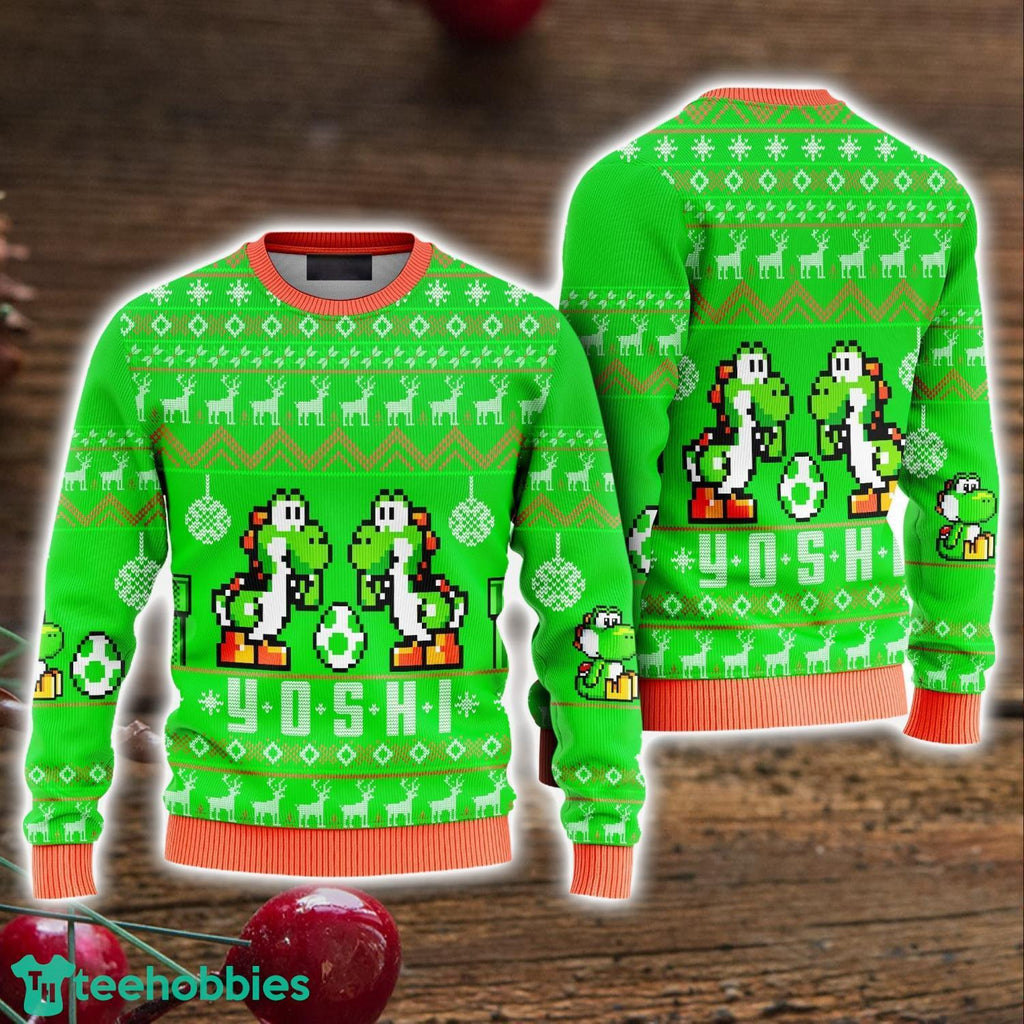 Yoshi 2023 Ugly Christmas Sweater Funny Game Ugly Christmas Sweater Holiday Sweater